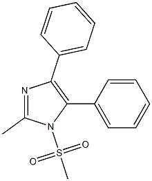 1-methanesulfonyl-2-methyl-4,5-diphenylimidazole Structure