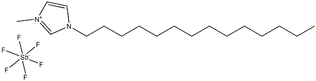 1-Tetradecyl-3-MethylImidazolium hexaFluoroAntimonate 구조식 이미지