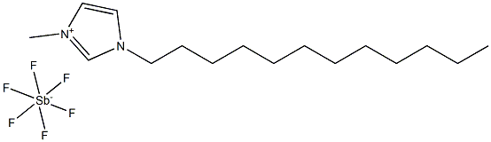 1-Dodecyl-3-MethylImidazolium hexaFluoroAntimonate Structure