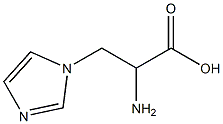 3-(1-imidazolyl)-DL-alanine Structure