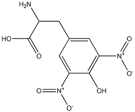 3,5-dinitro-DL-tyrosine 구조식 이미지