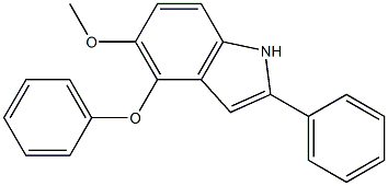 4-phenoxy-5-methoxy-2-phenyl-1H-indole Structure