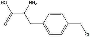 4-chloromethyl-DL-phenylalanine 구조식 이미지