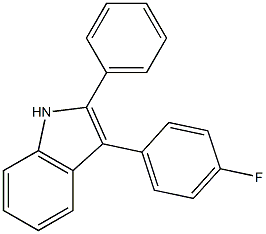 3-(4-fluorophenyl)-2-phenylindole Structure