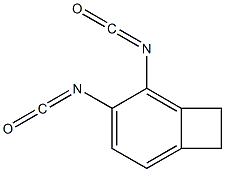 Dimethylene phenyl diisocyanate 구조식 이미지