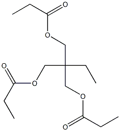 Trimethylolpropane tripropionate Structure