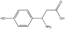 (RS)-3-Amino-3-(4-hydroxyphenyl)-propionic acid Structure
