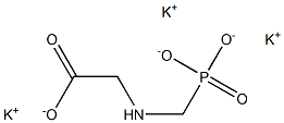 Glyphosate potassium salt solution Structure