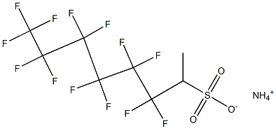 Ammonium perfluorohexylethyl sulfonate Structure