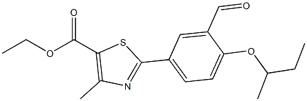 ethyl 2-(4-(sec-butoxy)-3-formylphenyl)-4-methylthiazole-5-
carboxylate Structure
