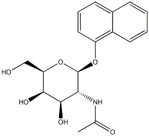 1-Naphthyl 2-acetamido-2-deoxy-b-D-galactopyranoside Structure