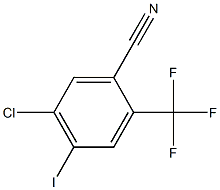5-Chloro-4-iodo-2-trifluoromethyl-benzonitrile 구조식 이미지