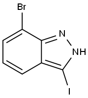 7-Bromo-3-iodo-2H-indazole Structure