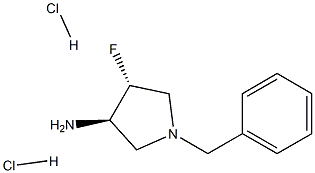 (3R,4R)-1-benzyl-4-fluoropyrrolidin-3-amine bis-hydrochloride 구조식 이미지