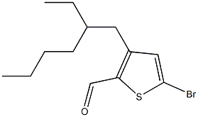 5-Bromo-3-(2-ethylhexyl)thiophene-2-carbaldehyde 구조식 이미지