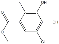 methyl 5-chloro-3,4-dihydroxy-2-methylbenzoate Structure