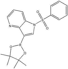 1-(benzenesulfonyl)-3-(tetramethyl-1,3,2-dioxaborolan-2-yl)-1H-pyrrolo[3,2-b]pyridine Structure