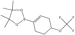 4,4,5,5-tetramethyl-2-[4-(trifluoromethoxy)cyclohex-1-en-1-yl]-1,3,2-dioxaborolane Structure