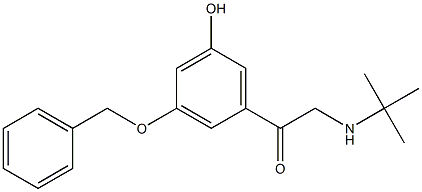 1-(3-(benzyloxy)-5-hydroxyphenyl)-2-(tert-butylamino)ethan-1-one Structure