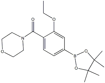 4-[[2-Ethoxy-4-(tetramethyl-1,3,2-dioxaborolan-2-yl)phenyl]carbonyl]morpholine 구조식 이미지