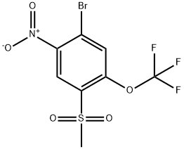 1-Bromo-4-methanesulfonyl-2-nitro-5-(trifluoromethoxy)benzene Structure