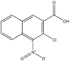 3-Chloro-4-nitro-2-naphthalenecarboxylic Acid 구조식 이미지