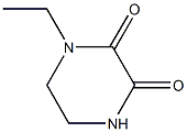 N-ETHYL-2,3-DIOXO PIPERAZINE 구조식 이미지