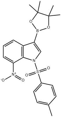 7-Nitro-3-(4,4,5,5-tetramethyl-1,3,2-dioxaborolan-2-yl)-1-tosyl-1H-indole Structure