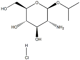 Isopropyl 2-amino-2-deoxy-b-D-glucopyranoside HCl 구조식 이미지