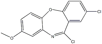 2,11-Dichloro-8-methoxydibenz[b,f][1,4]oxazepine Structure