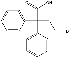4-bromo-2,2-diphenylbutyric acid Structure