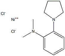 Dimethyl[(1-pyrrolidinyl)phenyl]-amine nickel(II) chloride 구조식 이미지