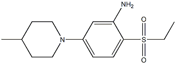 2-(Ethylsulfonyl)-5-(4-methylpiperidin-1-yl)aniline 구조식 이미지