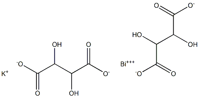 Potassium bismuth tartrate Structure