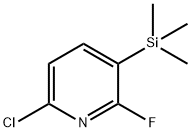 6-chloro-2-fluoro-3-(trimethylsilyl)pyridine Structure