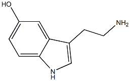5-hydroxytryptamine 구조식 이미지