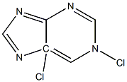 1,5-dichloropurine Structure