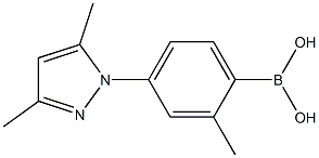 (4-(3,5-Dimethyl-1H-pyrazol-1-yl)-2-methylphenyl)boronic acid 구조식 이미지