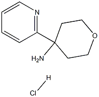 4-(pyridin-2-yl)tetrahydro-2H-pyran-4-amine hydrochloride 구조식 이미지