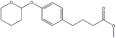 methyl 4-(4-((tetrahydro-2H-pyran-2-yl)oxy)phenyl)butanoate Structure