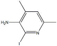 2-iodo-4,6-dimethylpyridin-3-amine Structure