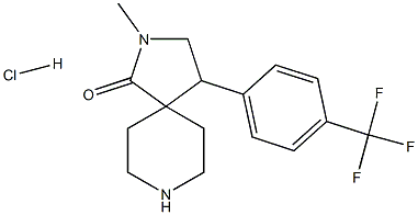 2-METHYL-4-(4-(TRIFLUOROMETHYL)PHENYL)-2,8-DIAZASPIRO[4.5]DECAN-1-ONE HYDROCHLORIDE 구조식 이미지