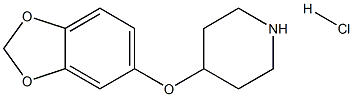 4-(1,3-BENZODIOXOL-5-YLOXY)PIPERIDINE HYDROCHLORIDE 구조식 이미지