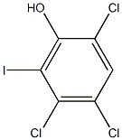 6-IODO-2,4,5-TRICHLOROPHENOL Structure