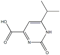 6-ISOPROPYL-2-OXO-1,2-DIHYDRO-PYRIMIDINE-4-CARBOXYLIC ACID 구조식 이미지