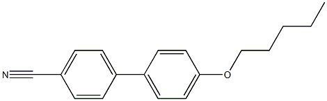 4-PENTYLOXY-4'-CYANOBIPHENYL Structure