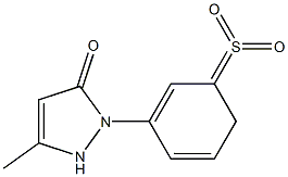 1-(3'-SULFONYLPHENYL)-3-METHYL-5-PYRAZOLONE Structure