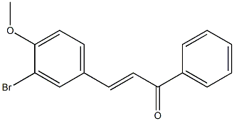 4Methoxy-3-BromoChalcone Structure