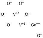 Calcium divanadium(V) hexaoxide 구조식 이미지