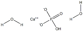 Calcium hydrogen orthophosphate dihydrate 구조식 이미지